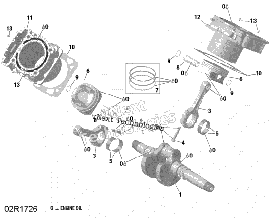 Crankshaft, Piston And Cylinder - Hd8