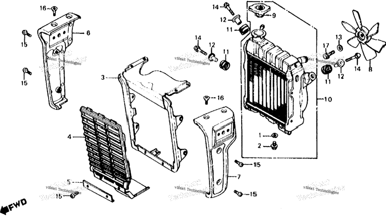 Radiator + Cooling Fan