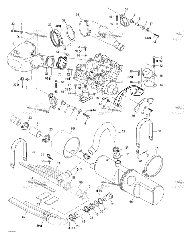 Engine Support And Muffler