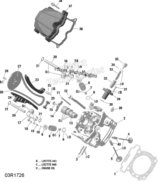 Cylinder Head, Front - Hd8