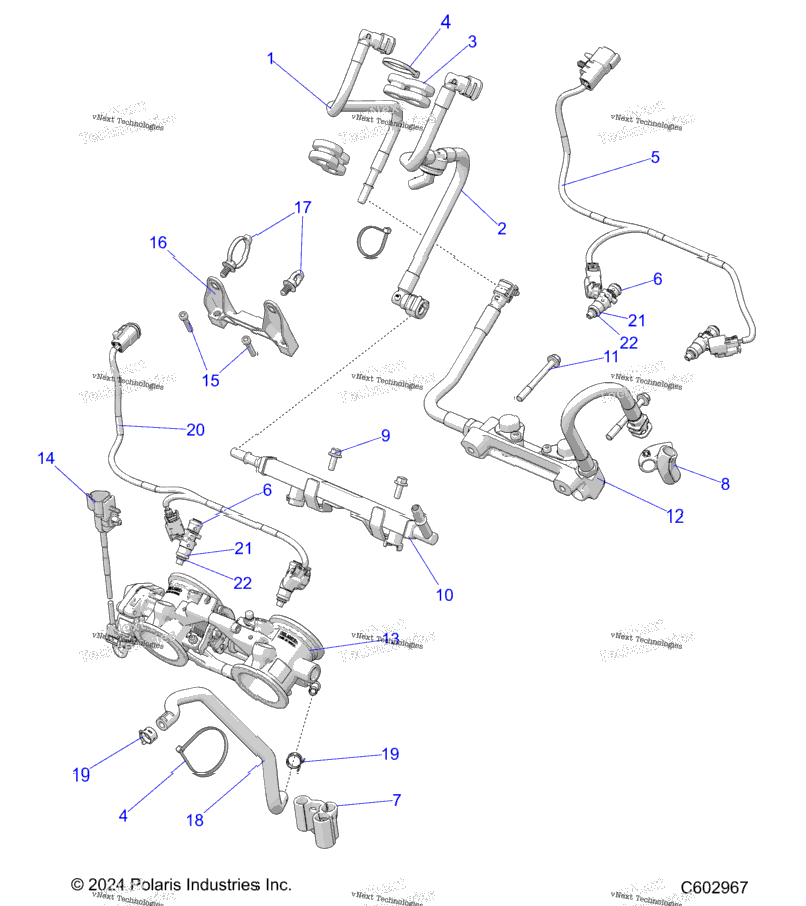 Fuel System, Rail, Lines & Throttle Body