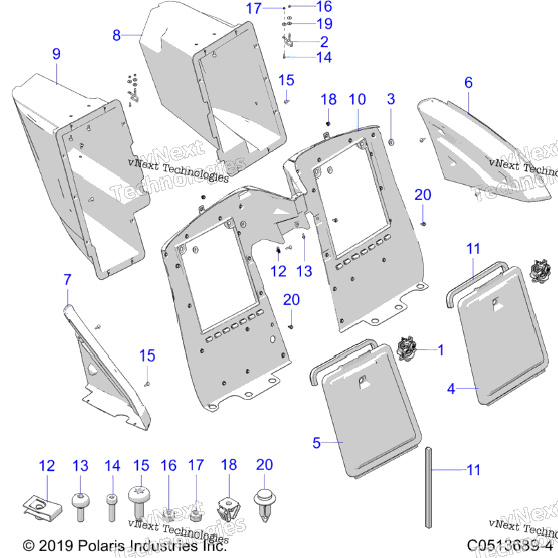 Body, Rear Storage Compartments All Options