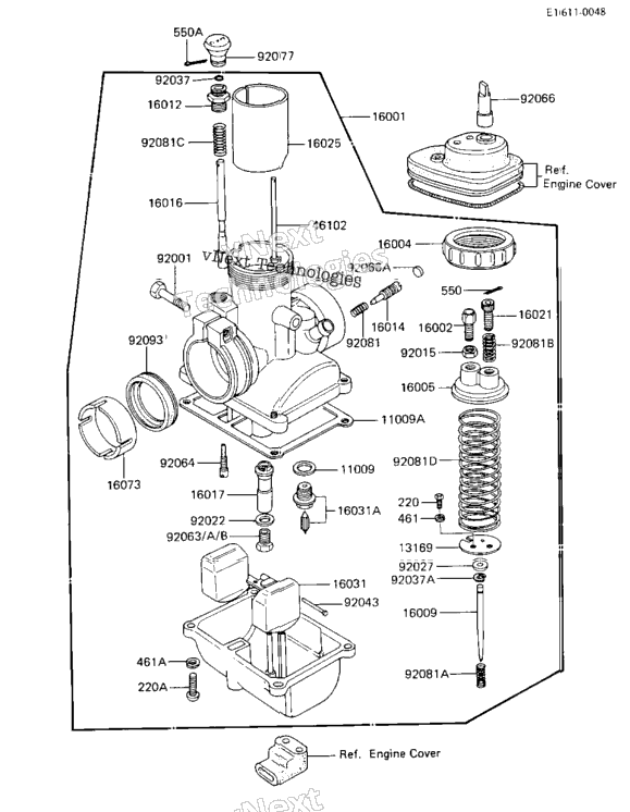 Carburetor (Ke100-B1/B2/B3/B4)