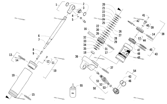Rear Suspension Rear Arm Shock Absorber