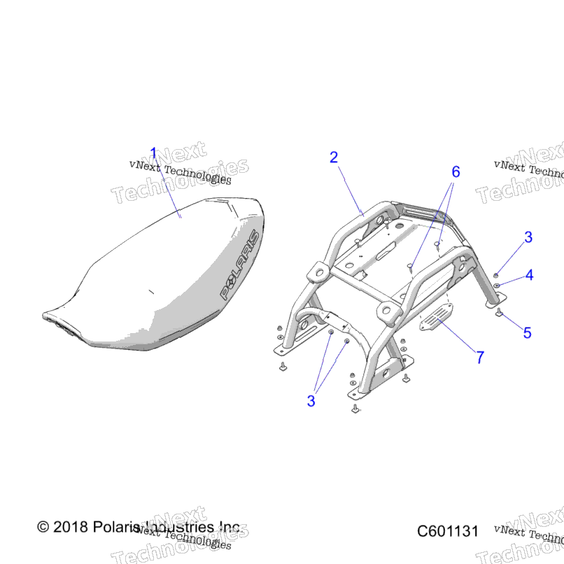 Body, Seat Asm. & Rear Rack