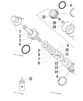 Rear Suspension Front Arm Shock Absorber