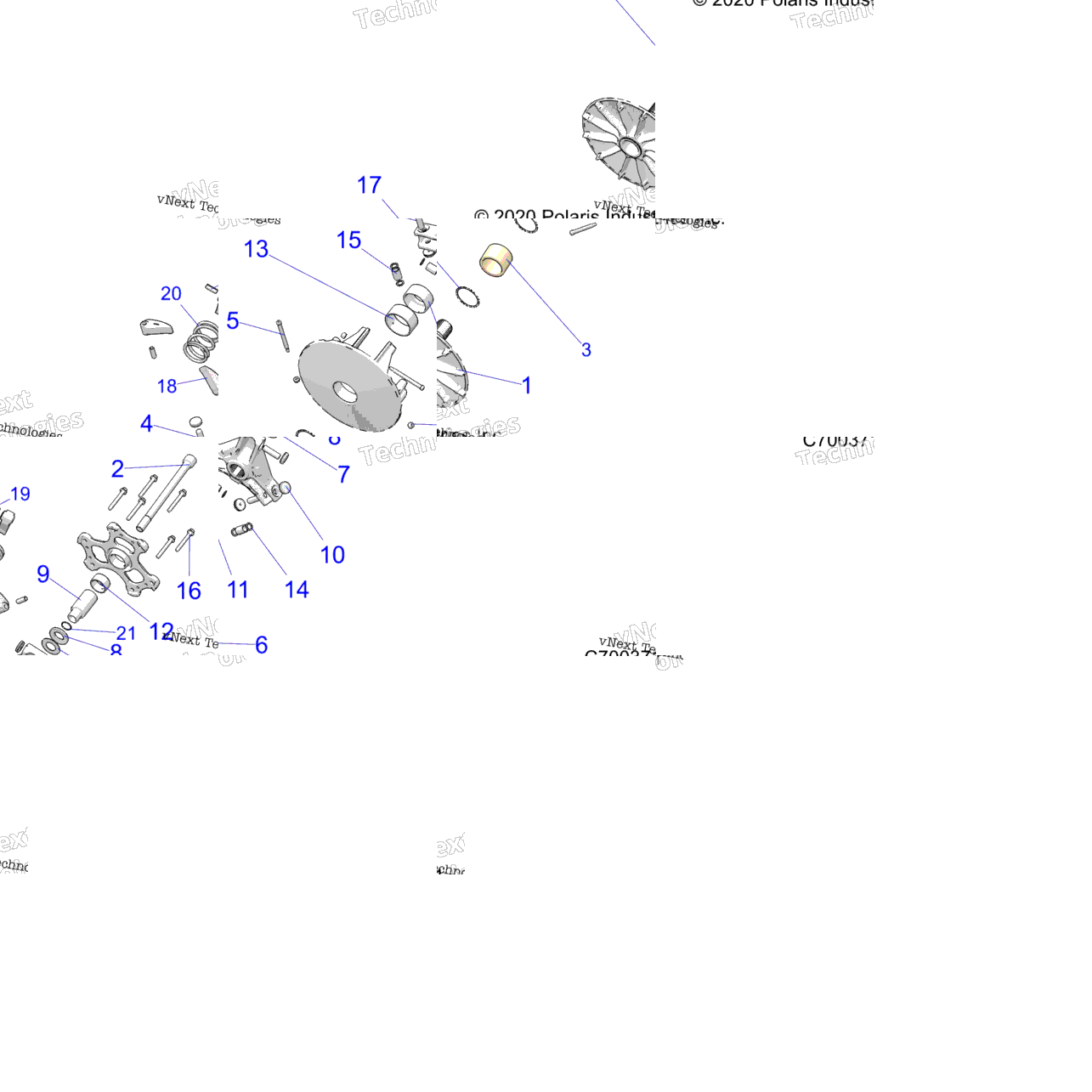 Drive Train, Primary Clutch