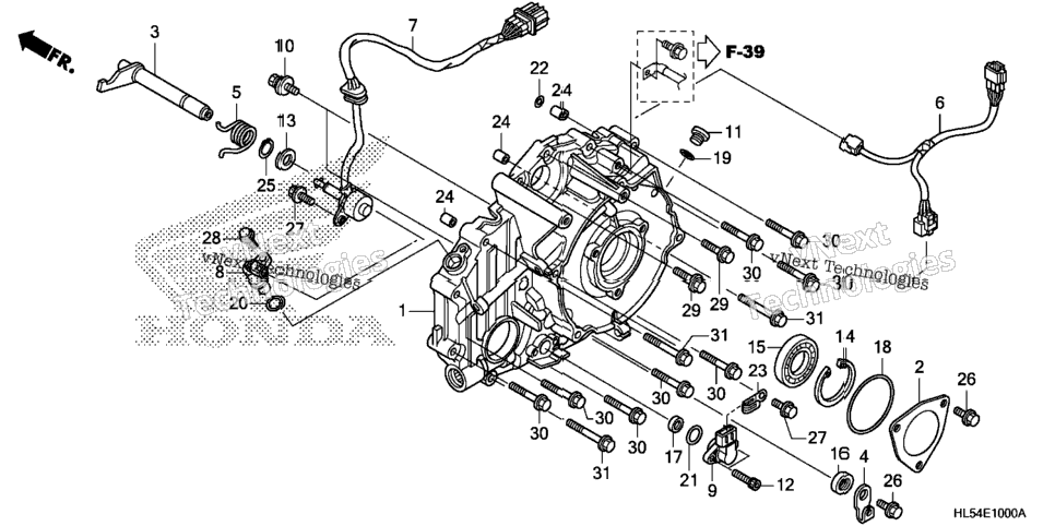 Rear Crankcase Cover