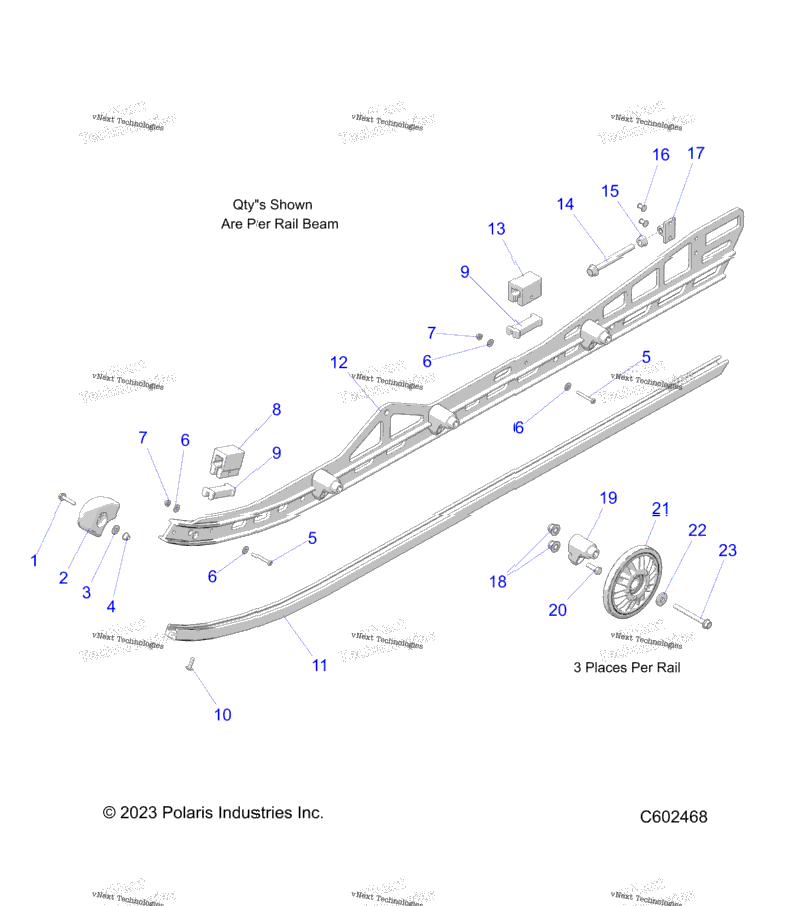 Suspension, Rail, Lh/Rh