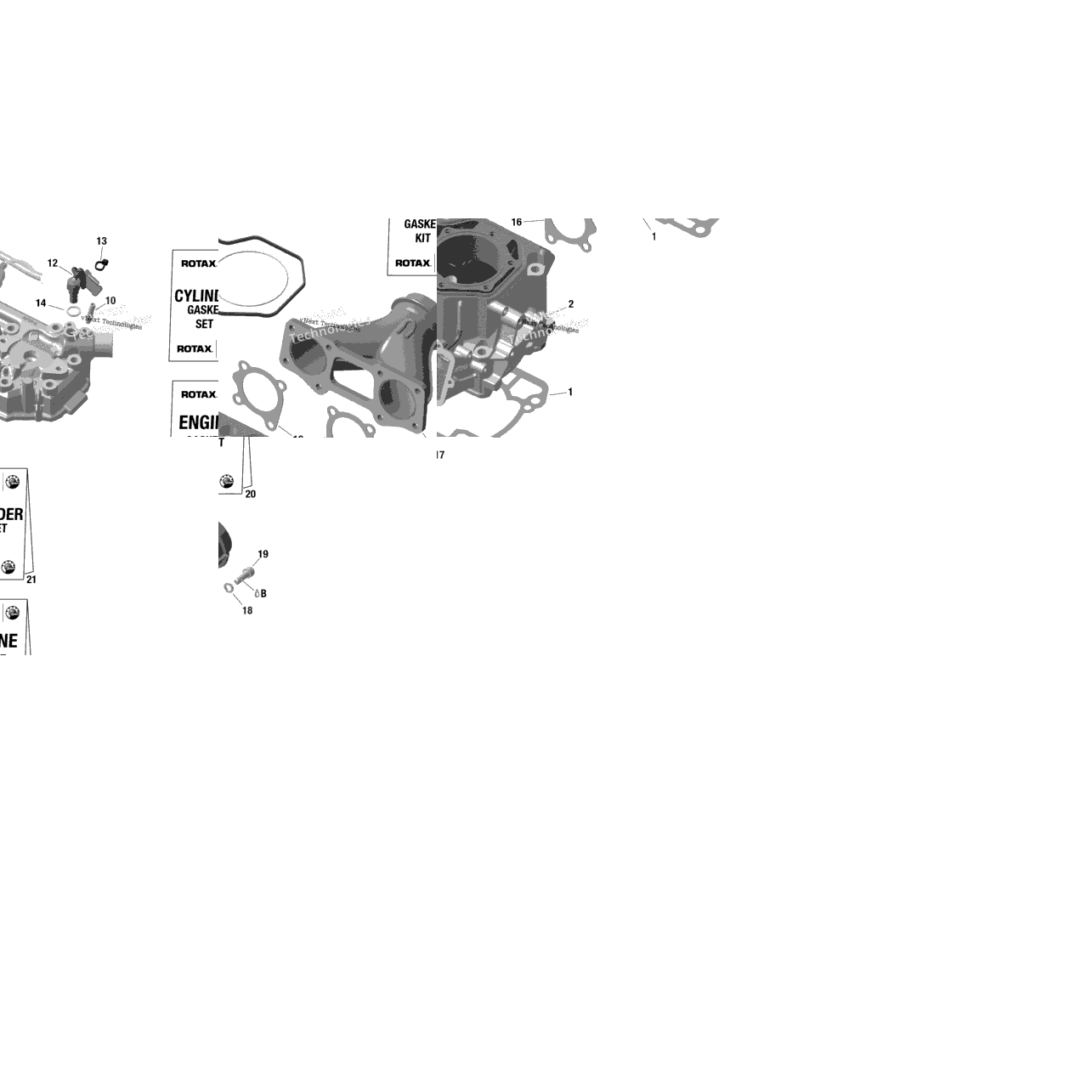 Rotax - Cylinder And Cylinder Head - Na - Shot