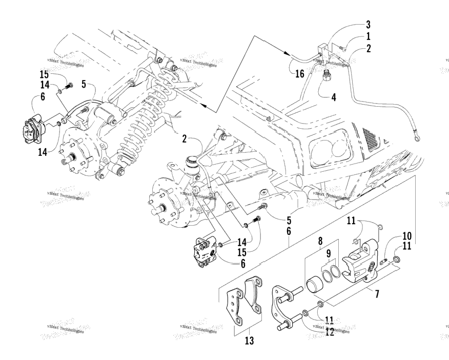 Hydraulic Brake Assembly