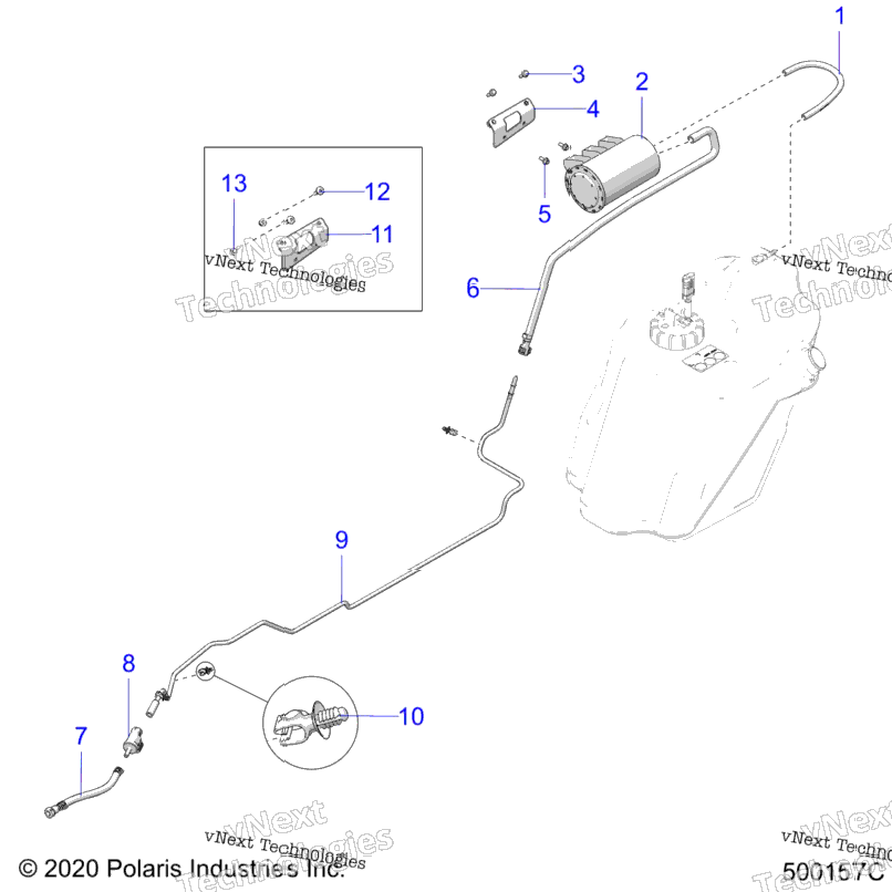 Fuel System, Evaporative Bh California Only