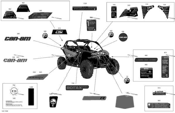 Decals - Turbo R - Package Xds - North America