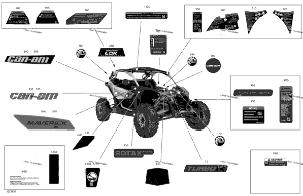 Decals - Turbo R - Package Xrs - North America