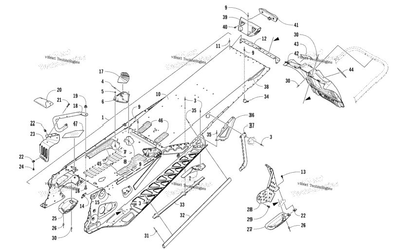 Tunnel And Snowflap Assembly