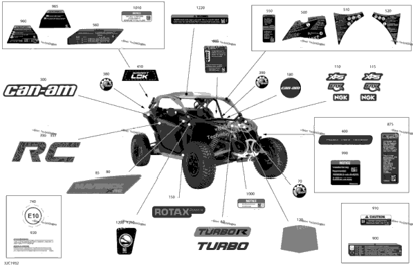 Decals - Turbo - Package Xrc - North America