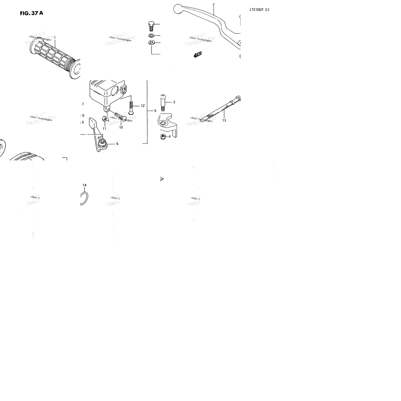 Right Handle Switch (Model M/N/P)