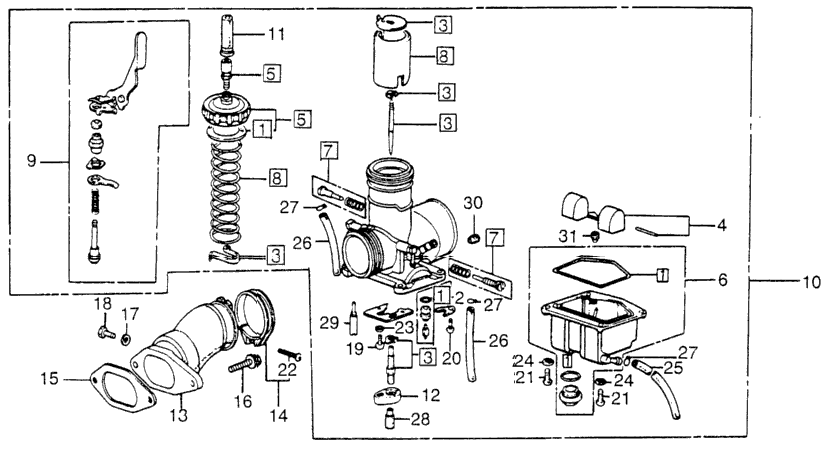 CARBURETOR / INLET PIPE