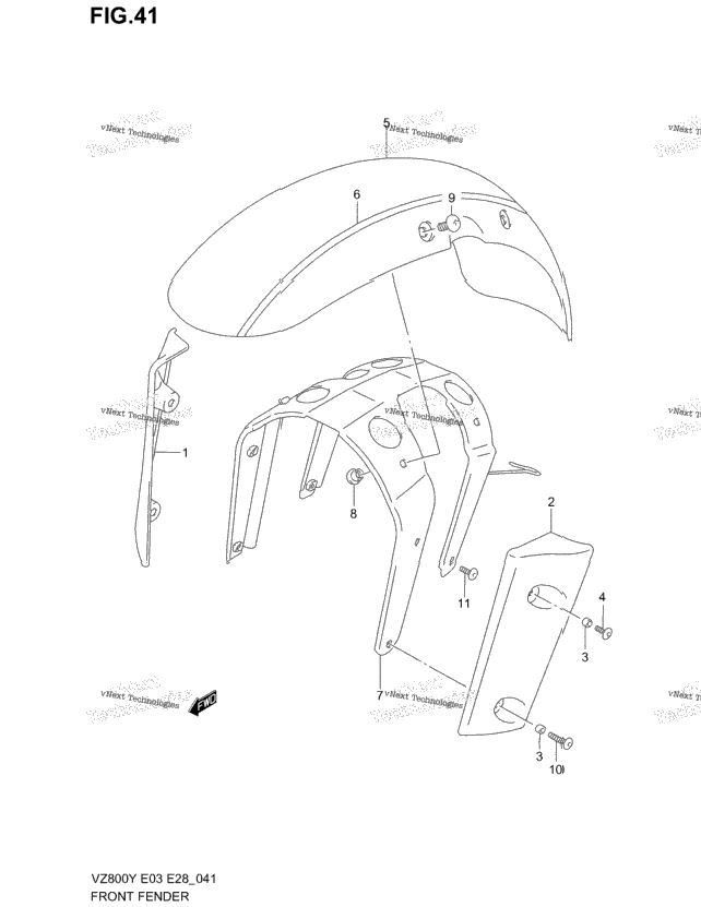 Front Fender (Model V)