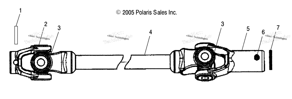 Prop Shaft, Front /At/Ax/Ay/Az