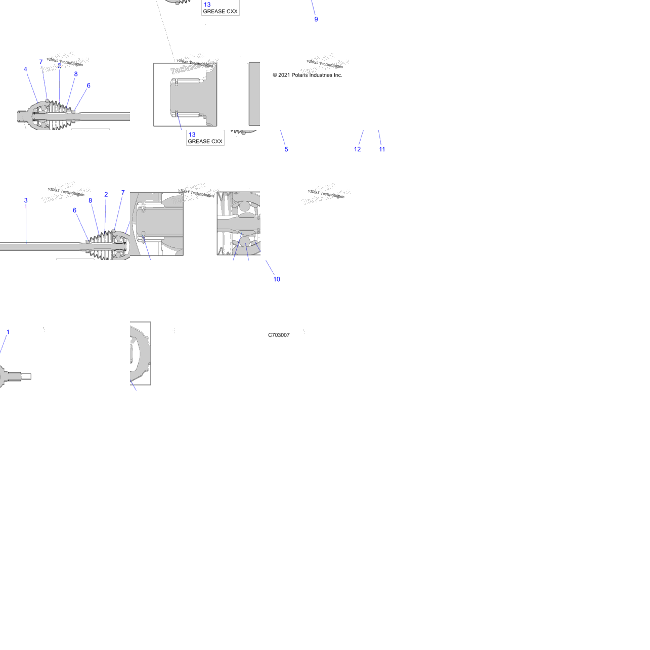 Drive Train, Half Shaft, Front