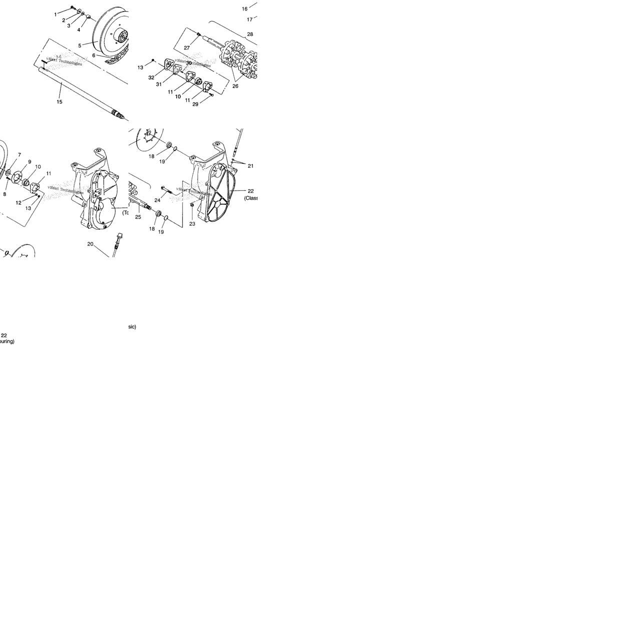 Drive Train Assembly Classic / & Classic Touring / 0930865