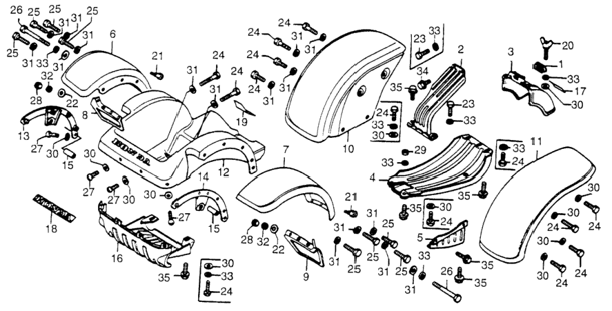 FRONT FLOOR / FENDER / DRIVE BELT COVER