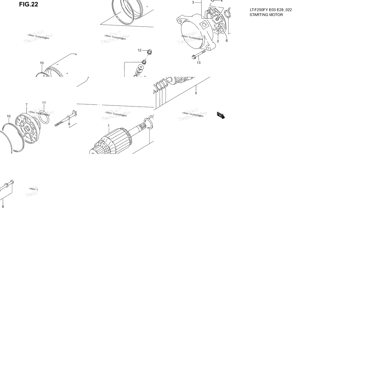 Starting Motor (Model X)