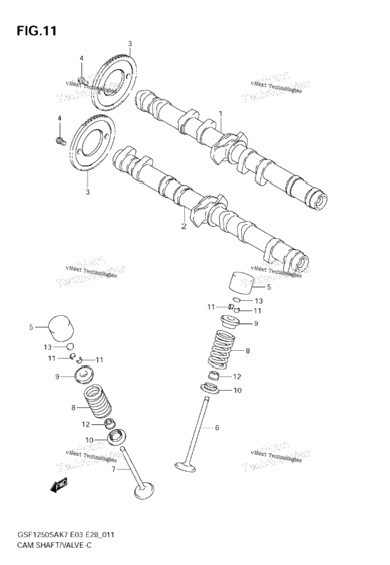 Cam Shaft - Valve