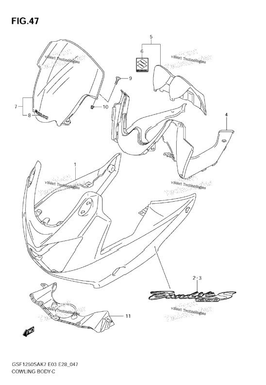 Cowling (Model K7)